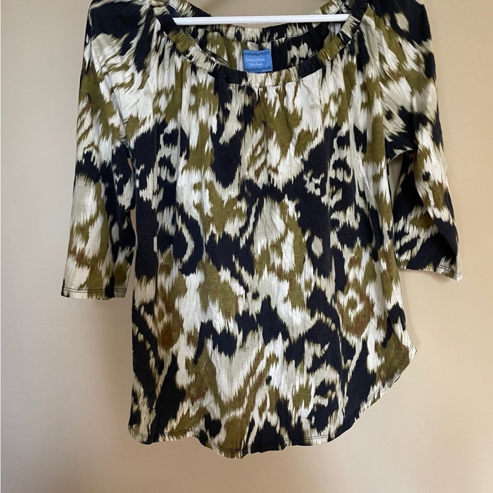 Simply Vera Vera Wang print top